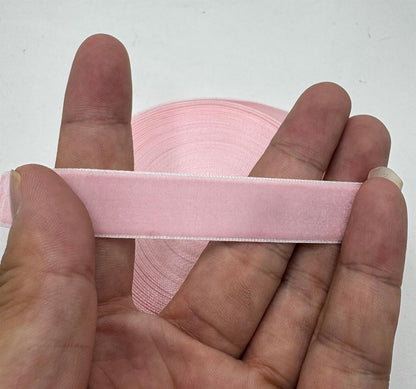 10 Yards Velvet Ribbon Spool (Pink, 5/8")