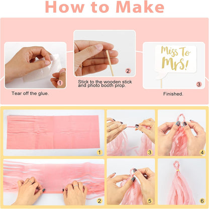 Rose Gold Bachelorette Party Decorations Supplies