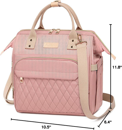 AIJIEKE Insulated Lunch Bag for Women, Large Leakproof Lunch Box, Pink