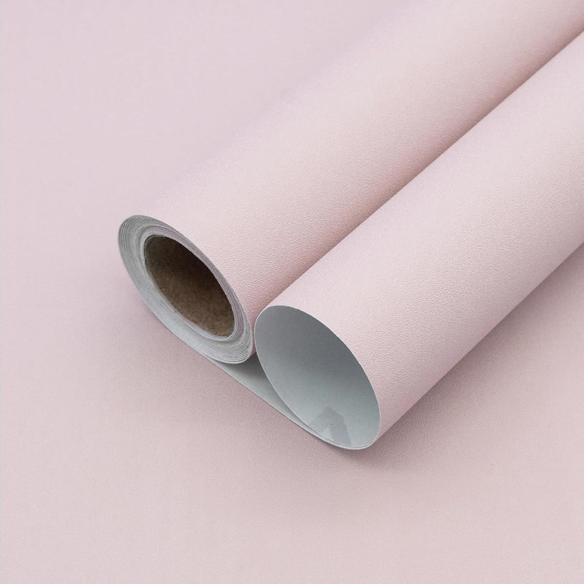Yancorp 16"x120" Matte Pink Contact Papaer Peel and Stick Wallpaper Vinyl Wrap Countertop Wallpapers Waterproof for Cabinets Drawers Bedroom Kitchen Self-Adhesive Wallpaper