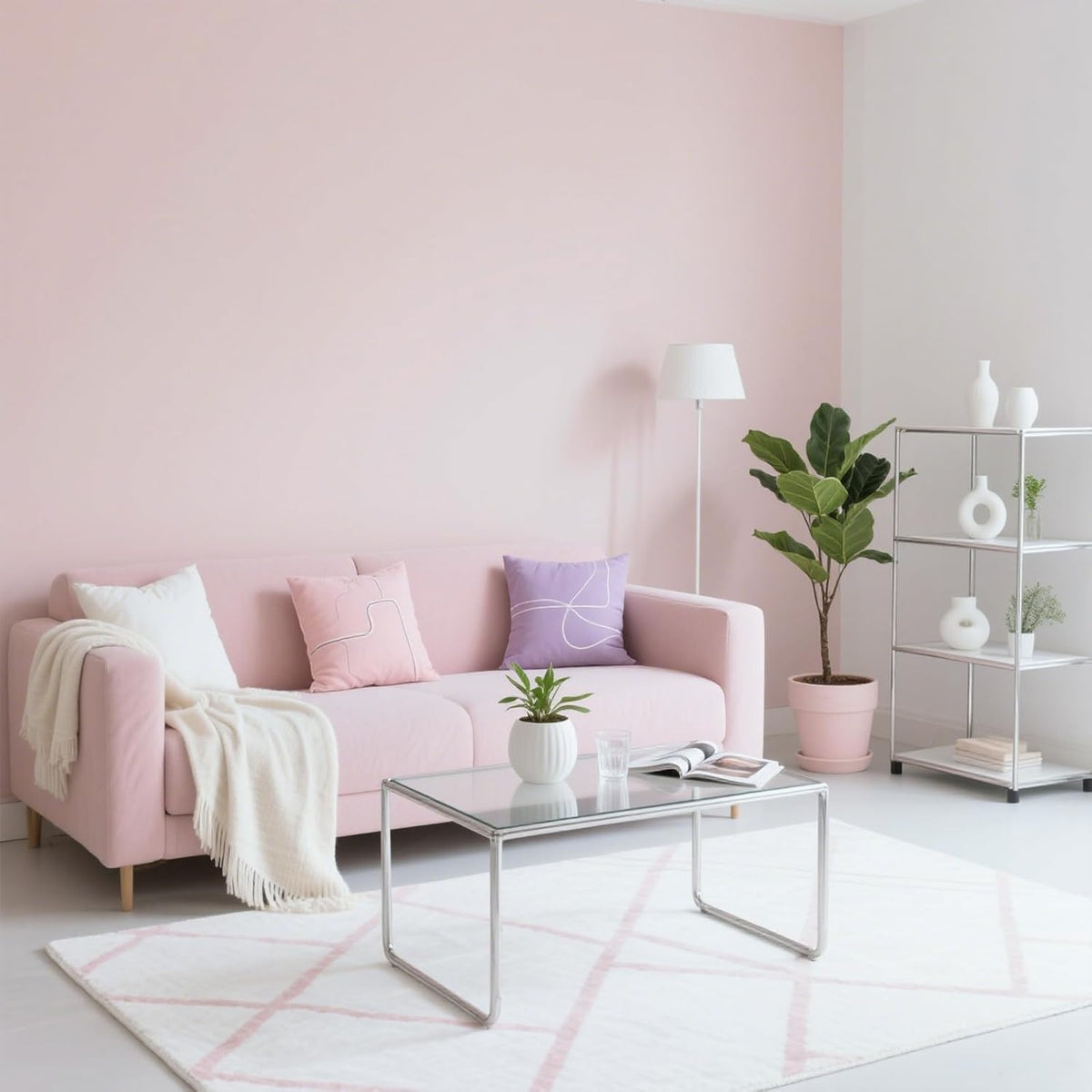 Yancorp 16"x120" Matte Pink Contact Papaer Peel and Stick Wallpaper Vinyl Wrap Countertop Wallpapers Waterproof for Cabinets Drawers Bedroom Kitchen Self-Adhesive Wallpaper