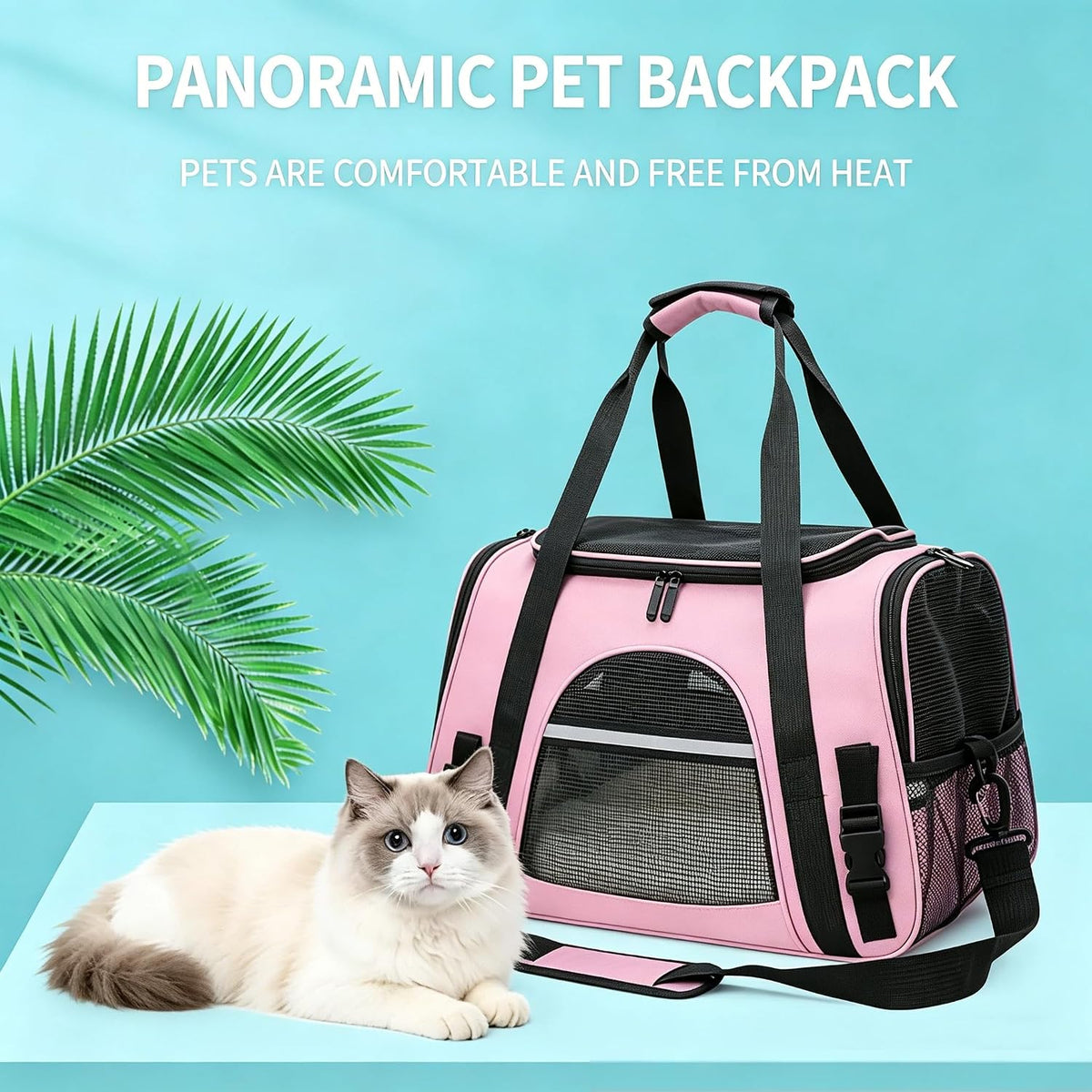 Cat Carrier Bag, Airline Approved Soft Carrier for Cats & Small Dogs
