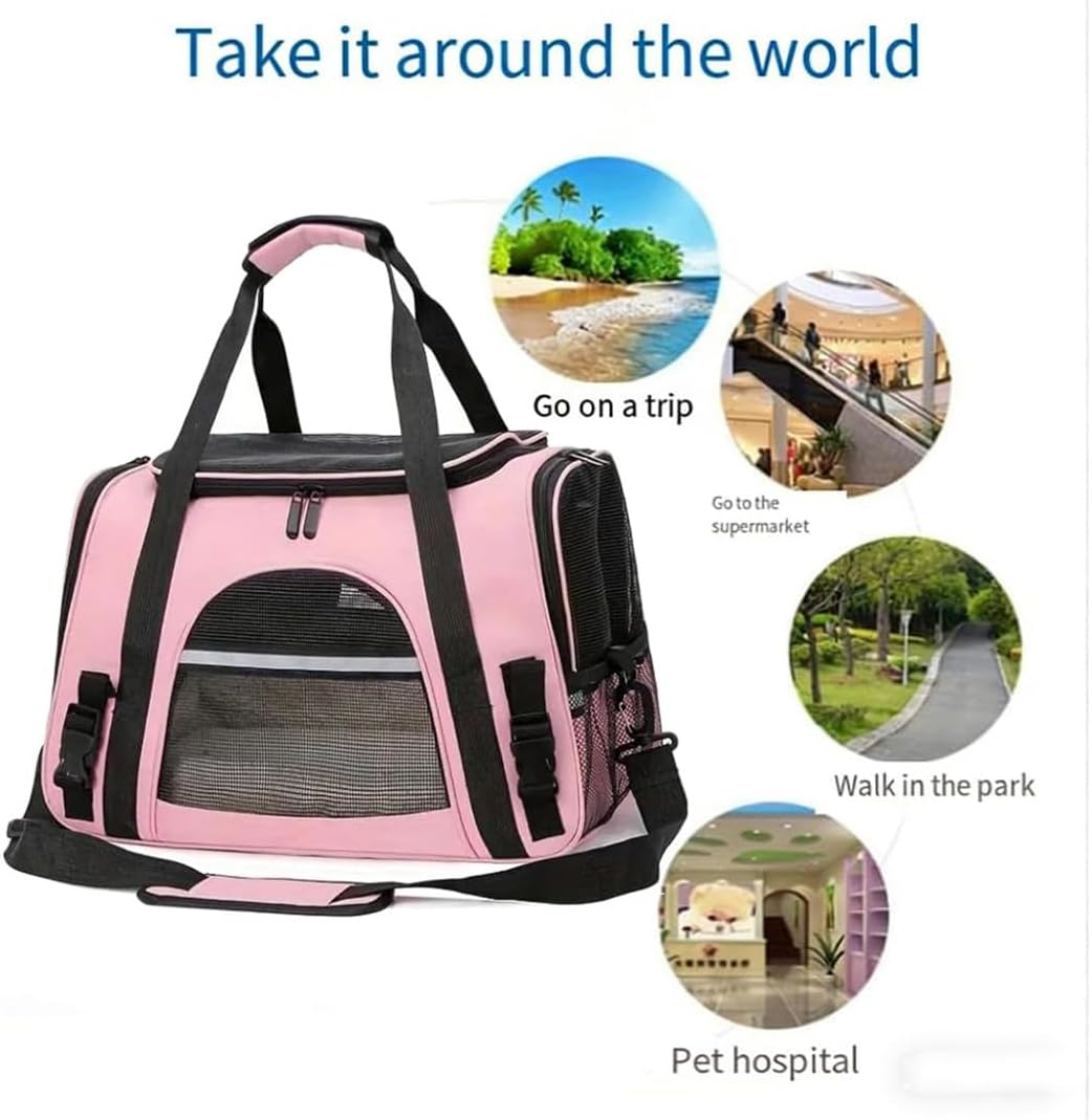 Cat Carrier Bag, Airline Approved Soft Carrier for Cats & Small Dogs