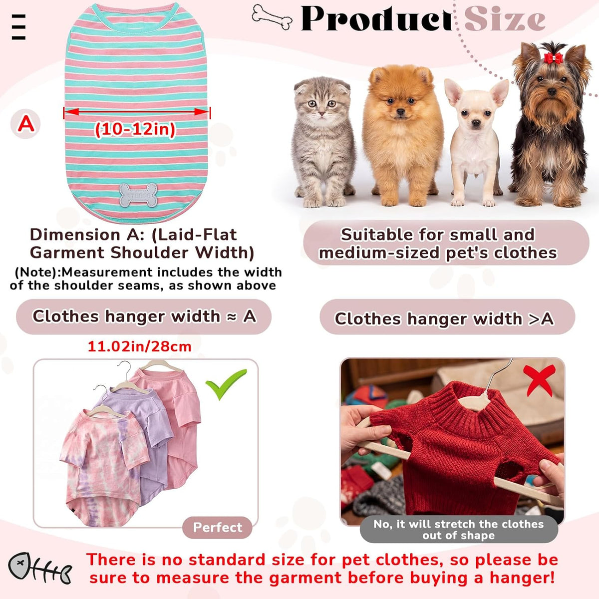 24 Pcs Pink Pet Hangers 11" Non-Slip Velvet 360° Swivel Hook