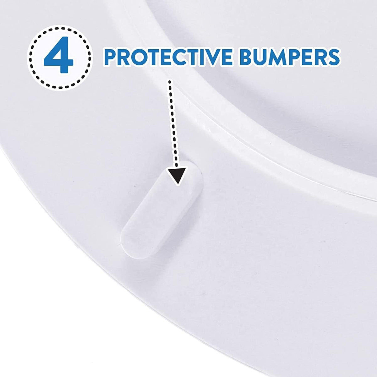 Embroidered Soft Round Toilet Seat With Easy Clean & Change Hinge, Padded (Pink)