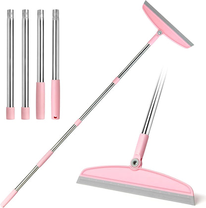 AirBroom Multifunction Silicone Broom, 54 Inch-Gray Pink