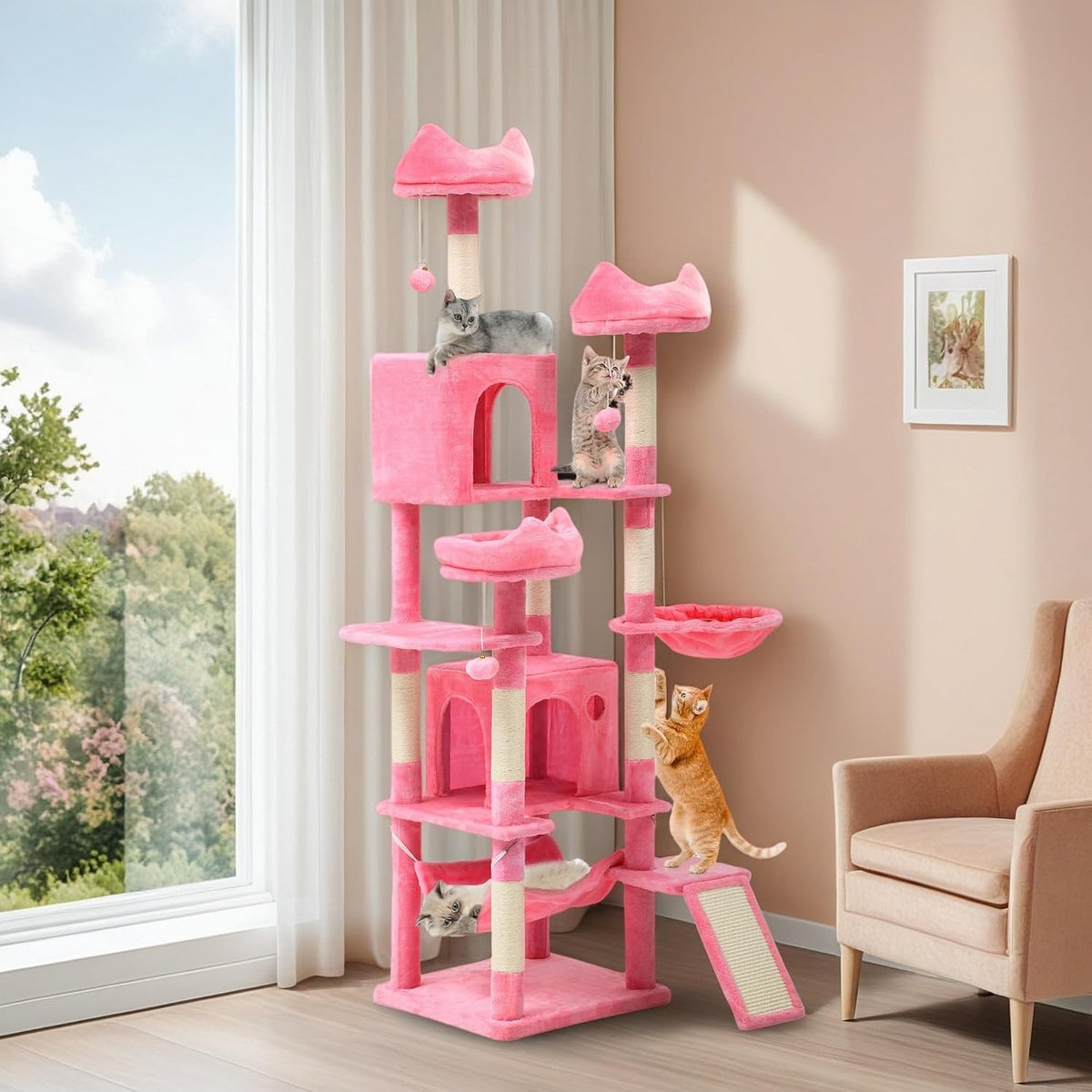 75-Inch Tall Cat Tree Indoor