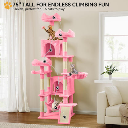 75-Inch Tall Cat Tree Indoor
