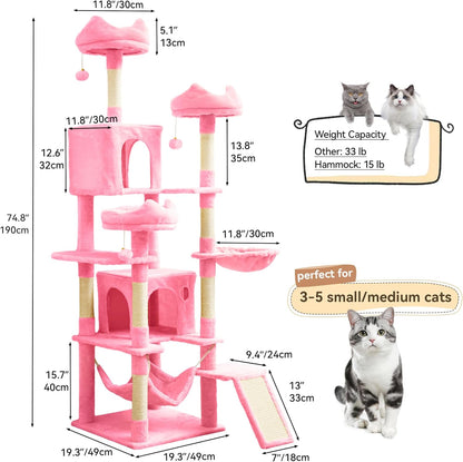 75-Inch Tall Cat Tree Indoor