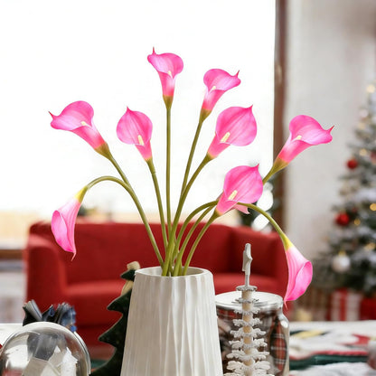Pink Calla Lily Artificial Flowers 22pcs 25" Faux Calla Lillies