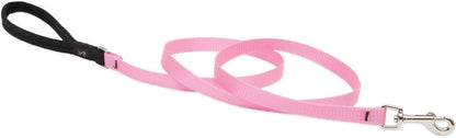 Basics 1/2" Pink 4-foot Padded Handle Leash for Small Pets