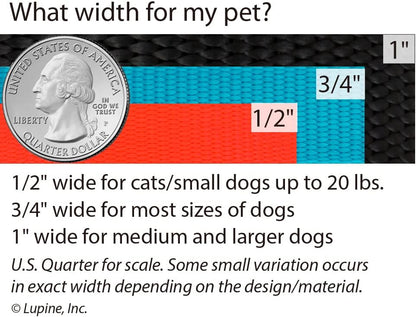Basics 1/2" Pink 4-foot Padded Handle Leash for Small Pets