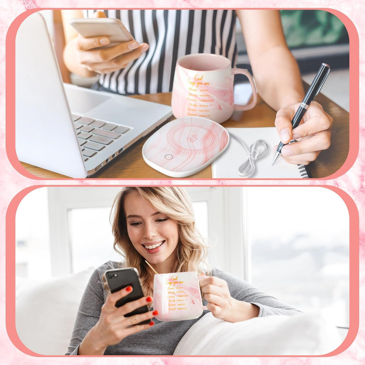 Bible Verse Coffee Mug Warmer Set Christian Coffee Mug Warmer