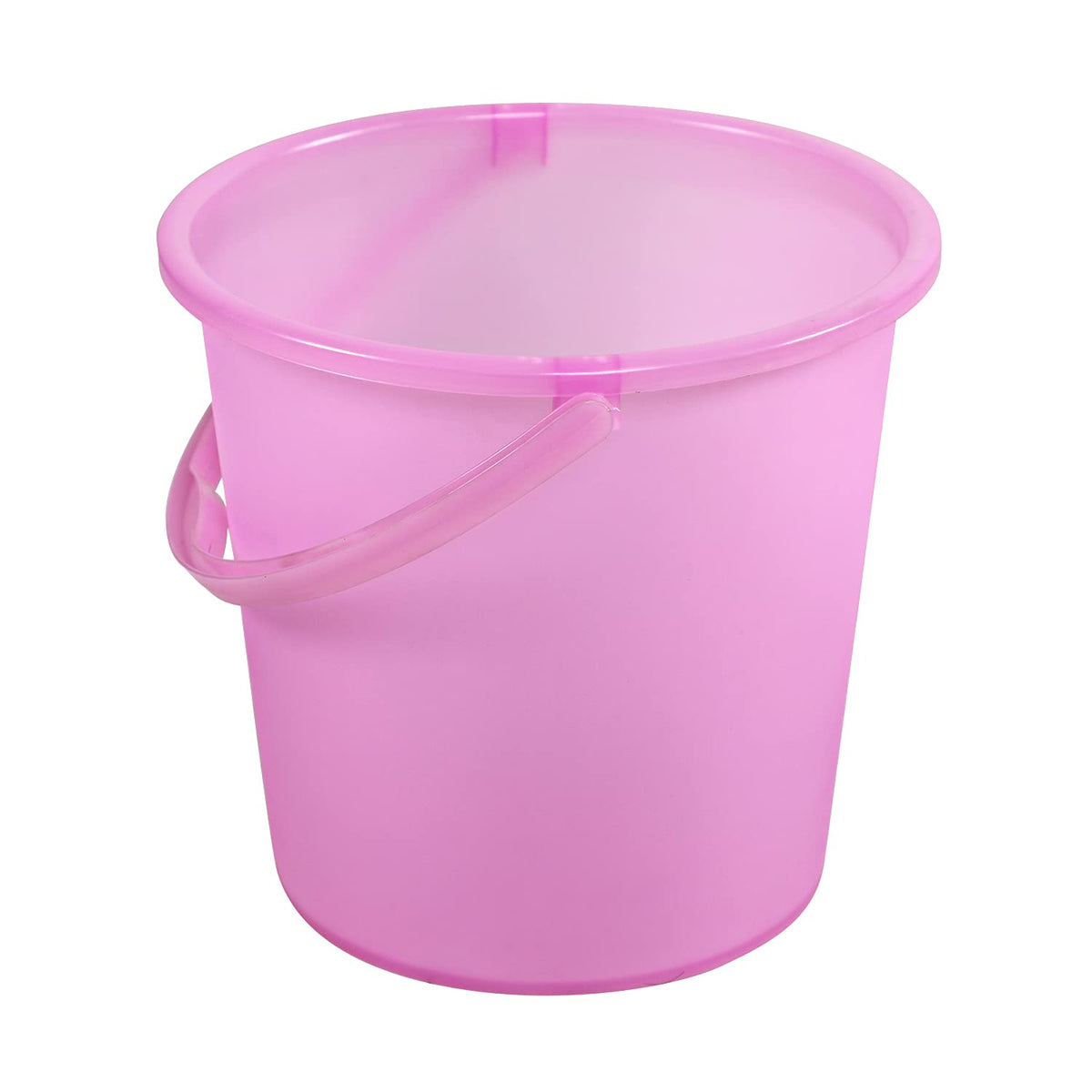 Plastic Frosty Bucket Delux | Light Weight and Easy to Carry | Strong and Durable Buckets | Perfect for Use in Bathrooms, Kitchen & Wet Utility Areas | 20 Litre | Pink