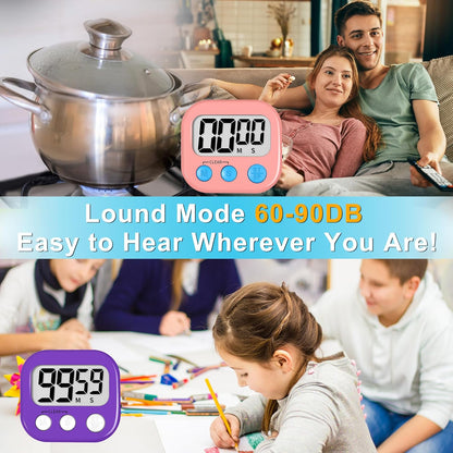 Classroom Timer for Kids Teachers 2 Pack Digital Timers Pur Pk