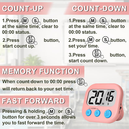 Classroom Timer for Kids Teachers 2 Pack Digital Timers Pur Pk