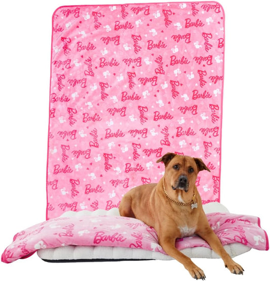 Barbie Waterproof Dog Bed Cover, XL 60x80 Pet Blanket for Furniture Bed Couch Sofa, (Officially Licensed) by Franco