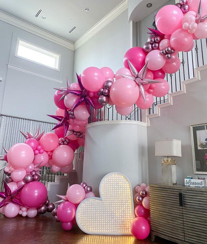 Pink Balloons Set 60pcs 12 inch