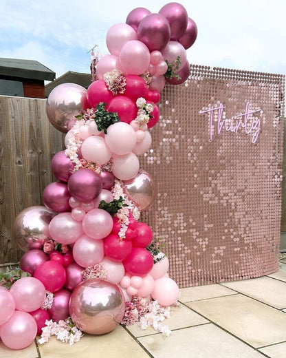 Pink Balloons Set 60pcs 12 inch