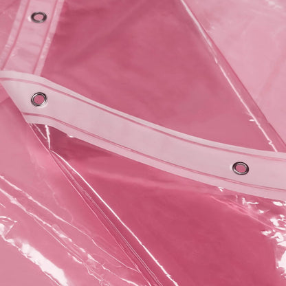 Clear Pink Shower Curtain Liner Standard Size