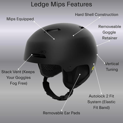 Ledge MIPS Ski Helmet - Snowboard Helmet for Men, Women & Youth