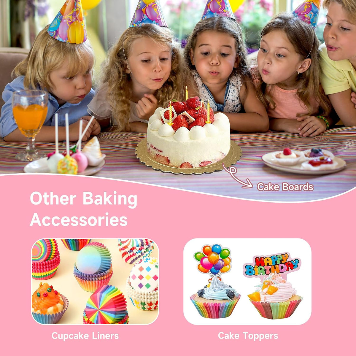 Cake Decorating Kit - Cake Turntable for Decorating with Baking Springform Pans, Cake Leveler, Numbered Piping Tips, 2 Spatulas, Baking Supplies Tools