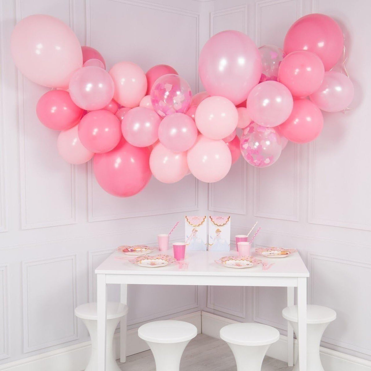 Pink Balloons, 50 Pcs Light Pink for Girls Princess Baby Shower Party Decor