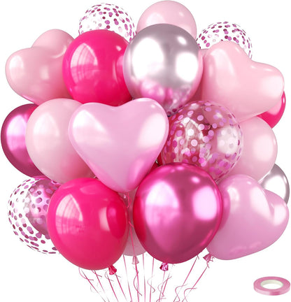 Pink Balloons for Women Birthday Party Decorations