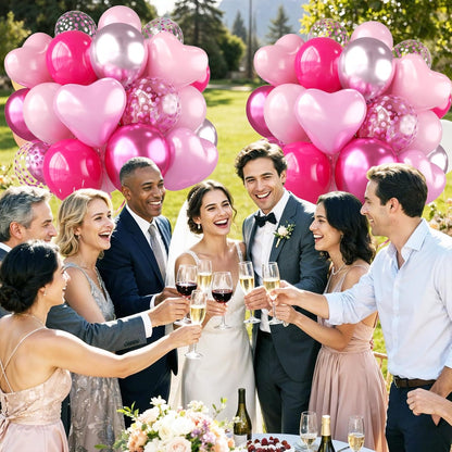 Pink Balloons for Women Birthday Party Decorations