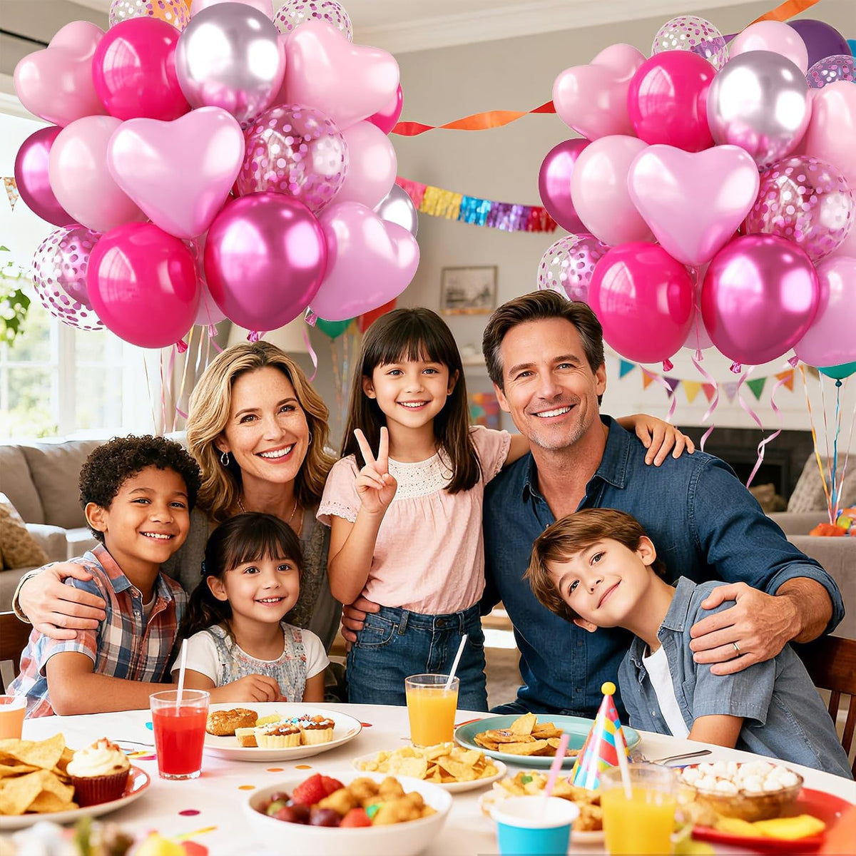 Pink Balloons for Women Birthday Party Decorations