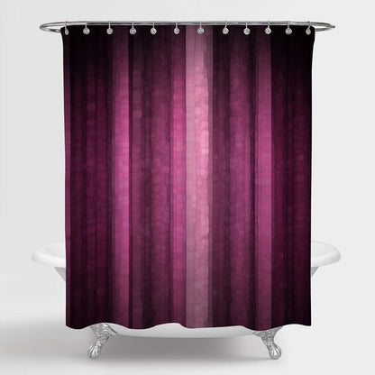 Pink Abstract Ombre Striped Shower Curtain,72x72