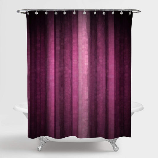 Pink Abstract Ombre Striped Shower Curtain,72x72