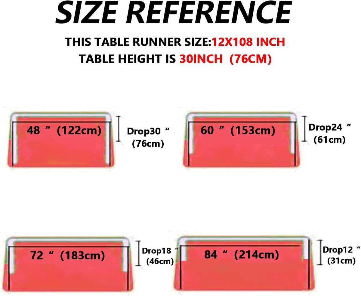 12 Pack Pink Table Runners, Satin Table Runner 12x108 Inches Long, Silk and Smooth Fabric Table Runner for Wedding, Parties, Banquets, Events Decoration