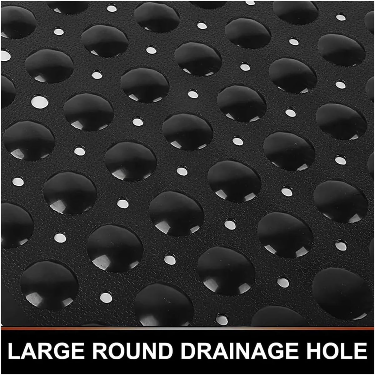 53x53cm Shower Mat Suction Cup PVC Anti Slip Bath Square Floor Pad Non Safety for Bathtub Bathroom Carpet(1x Pink)