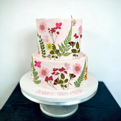 Wildflower Cake Topper Wildflower Bridal Shower Wedding Party Pressed Dried Flowers Cake Decorations Baby In Bloom Baby Shower Spring Floral Birthday Party Supplies