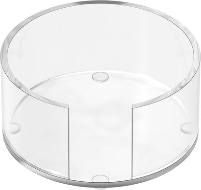 Scalloped Acrylic Drink Coaster Set 4‑Pack with Holder – Pink Minimalist Beverage Coasters, Non‑Slip Table Protector, Modern Housewarming Gift