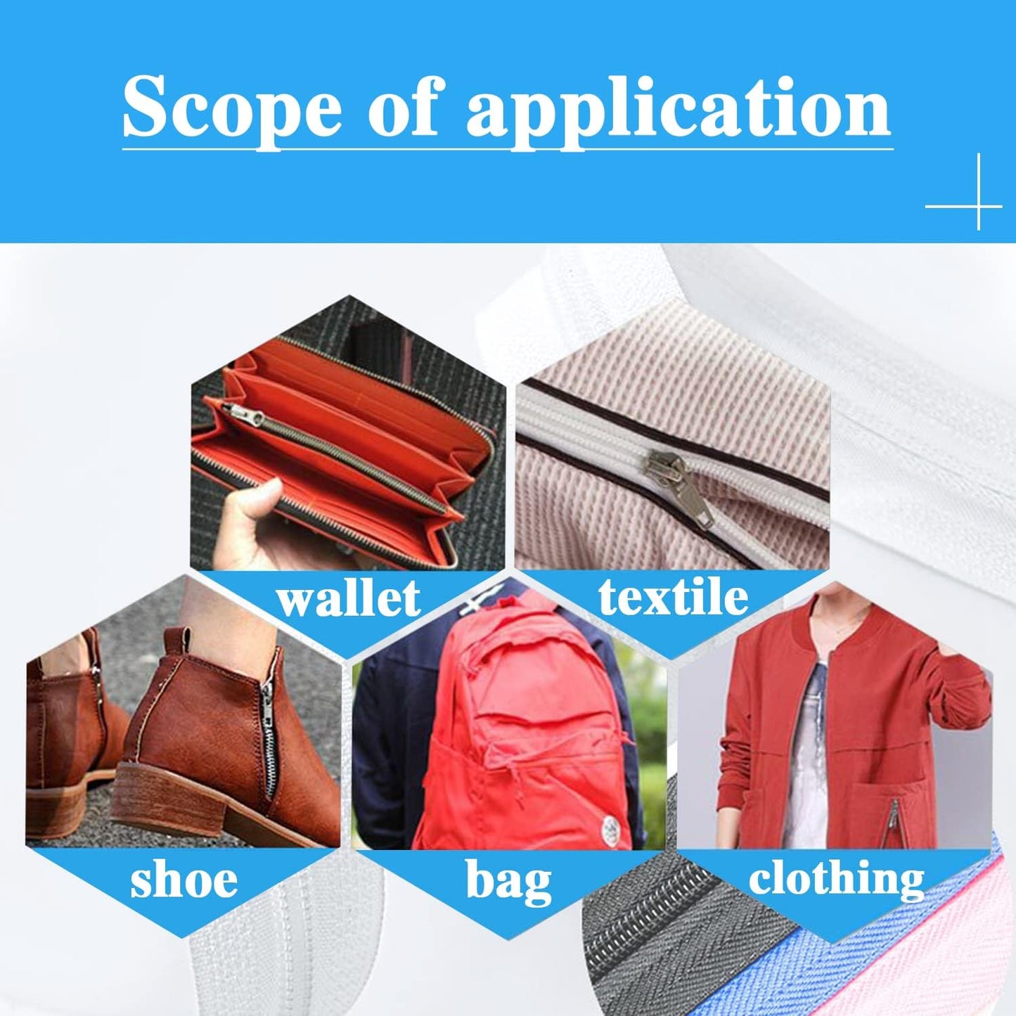 Sawoake #3 Nylon Coil Zippers by The Yard Bulk 10 Yards with 20pcs Sliders for DIY Sewing Tailor Craft Bag Garment Home Textile…(Pink)