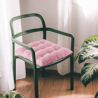 Chair Cushions for Dining Chairs with Textured Fabric Light Pink