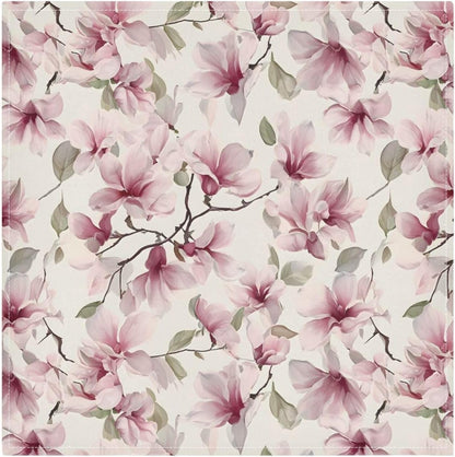 Pink Flower Pattern Cloth Napkins Soft Comfortable Reusable Table Cloth Napkins for Dinner Wedding Festivals Parties, 20x20 inches