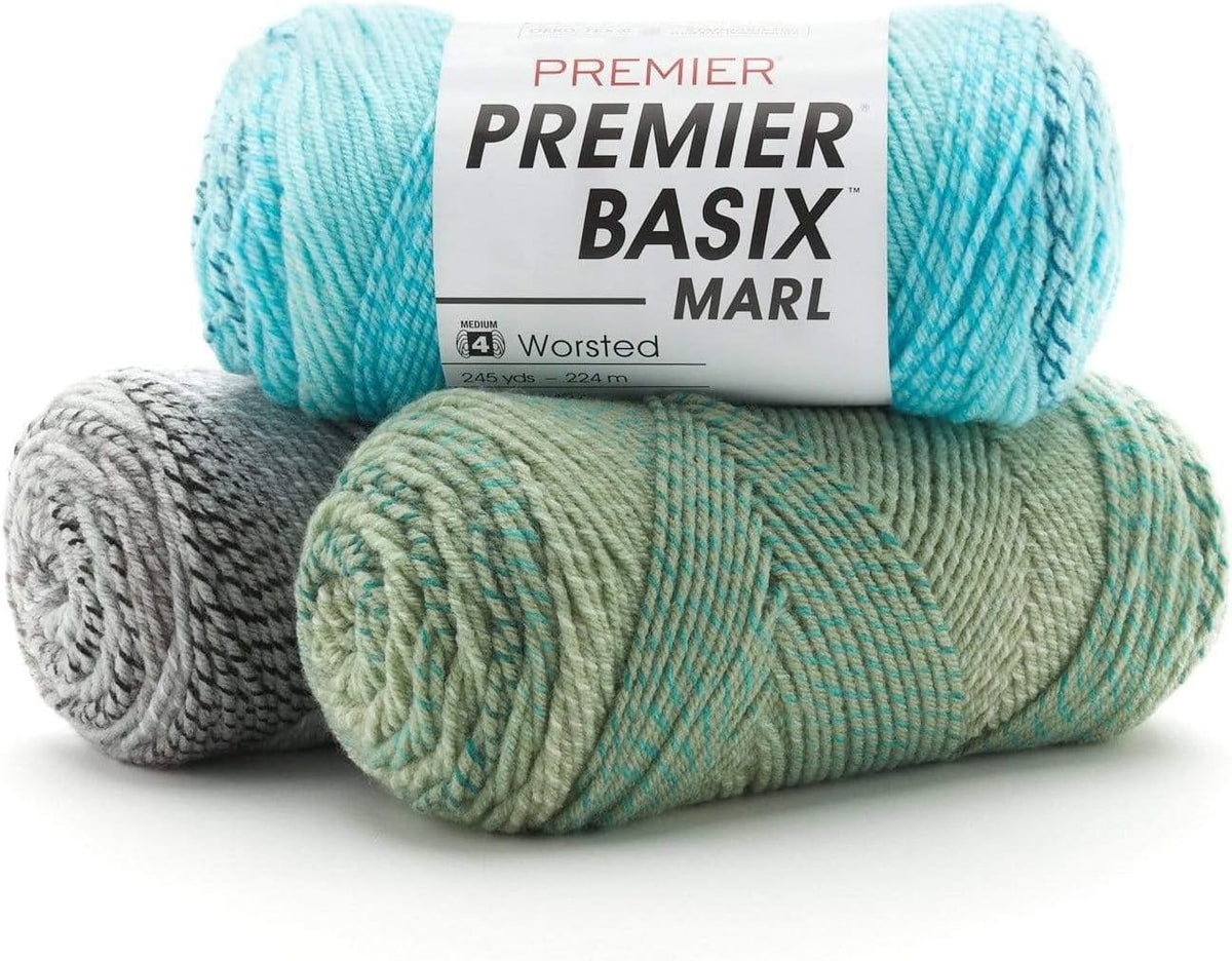 Basix Worsted Yarn, Made of Acrylic, Ideal for Crocheting and Knitting, Apricot, 7 oz, 359 Yards
