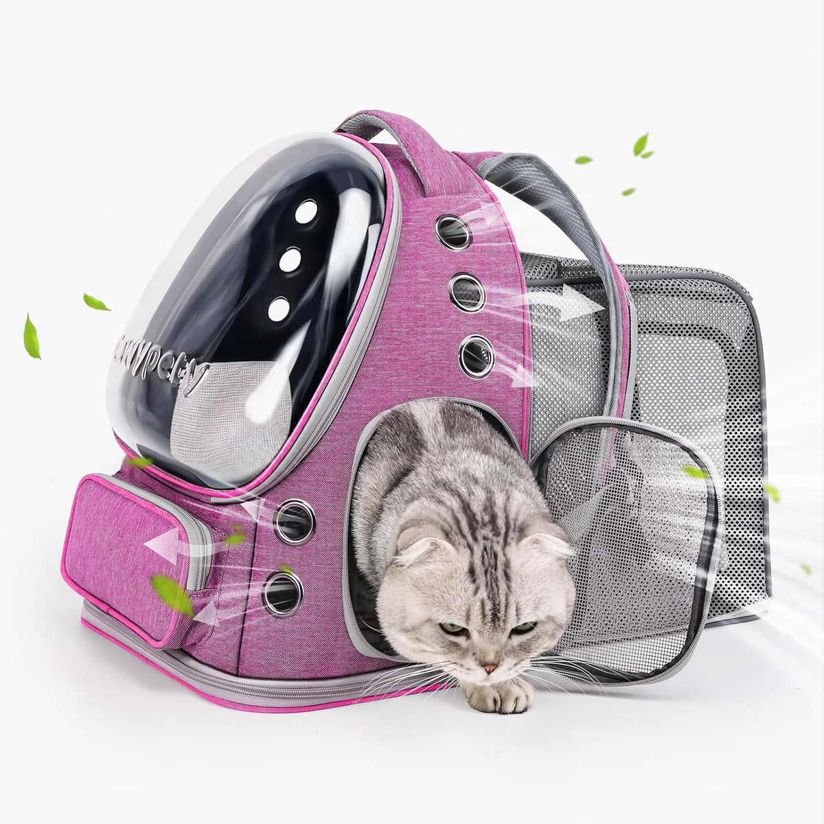 Expandable Cat Backpack Large Space Cat Bubble Backpack Carrier