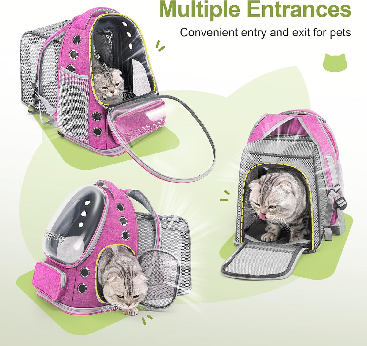Expandable Cat Backpack Large Space Cat Bubble Backpack Carrier
