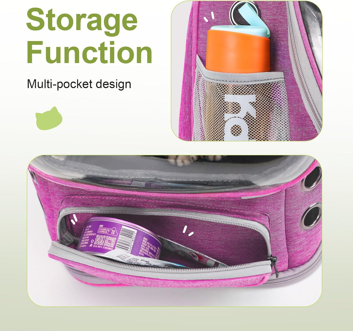 Expandable Cat Backpack Large Space Cat Bubble Backpack Carrier