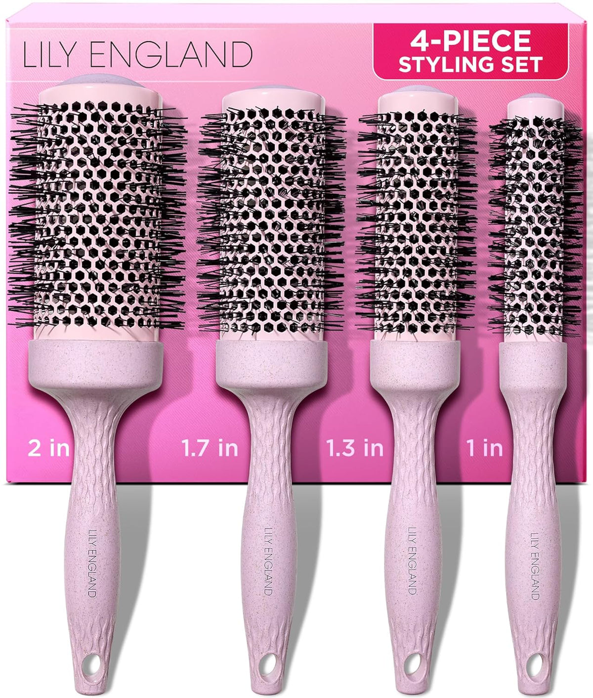 Round Brush Set for Blow Out 4 Brushes for Voluminous Blowouts