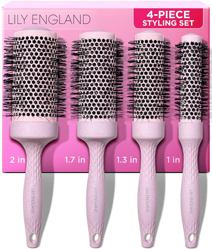 Round Brush Set for Blow Out 4 Brushes for Voluminous Blowouts