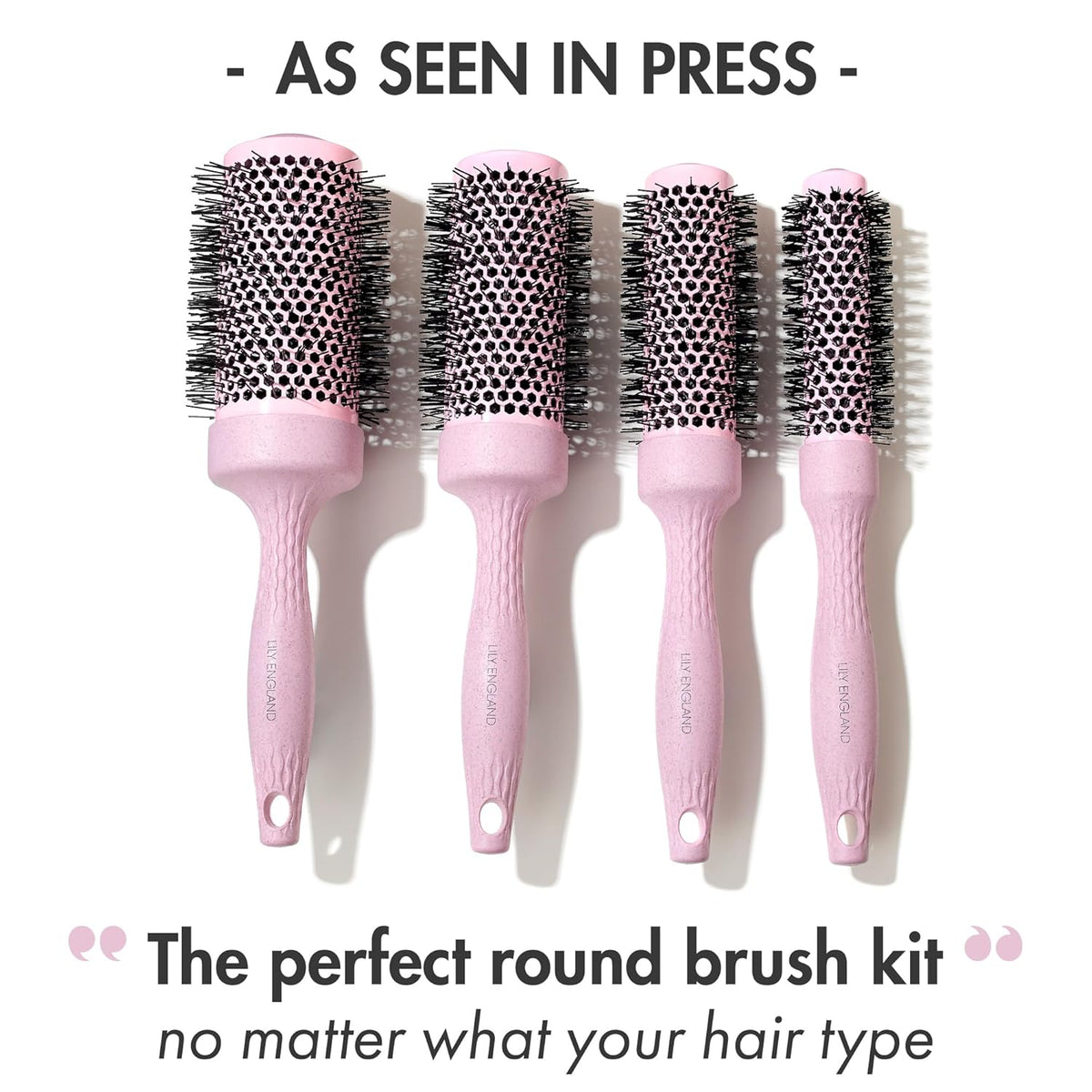 Round Brush Set for Blow Out 4 Brushes for Voluminous Blowouts