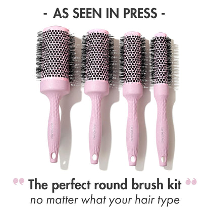 Round Brush Set for Blow Out 4 Brushes for Voluminous Blowouts