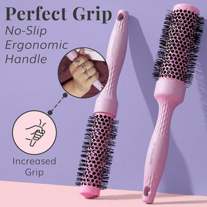 Round Brush Set for Blow Out 4 Brushes for Voluminous Blowouts