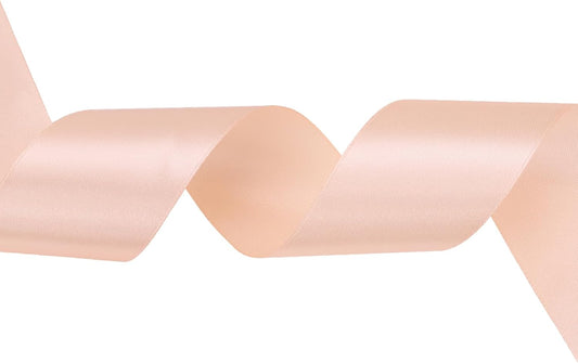 1-1/2 inch Champagne Pink Satin Ribbon 50 Yards Solid Fabric Ribbons Roll for Wedding Invitations, Bridal Bouquets, Sewing, Party Decorations, Gift Wrapping and More