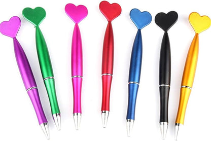 Cute Kawaii Heart of The Peach Shape Gel Ink Pens Ballpoint Pens office Supplies for Stationery Novelty Pens 6PCS